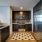 Luxury kitchen with dark cabinetry 
